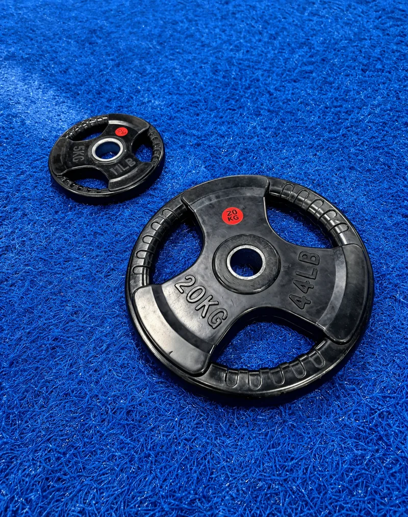 Tri Grip Rubber Olympic Weight Plate, Platforms, Free Weights & Bars, NXT GEN Fitness Equipment